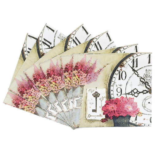 Pack 4 Paquetes De Servilletas Diseño Rosa Y1254-1-2X4