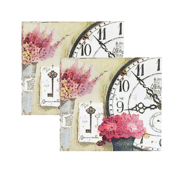 Pack 4 Paquetes De Servilletas Diseño Rosa Y1254-1-2X4