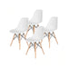 Pack 4 sillas eames color blanco FXP3566BL-4