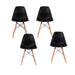 Pack 4 sillas eames color negro FXP3566-NE4