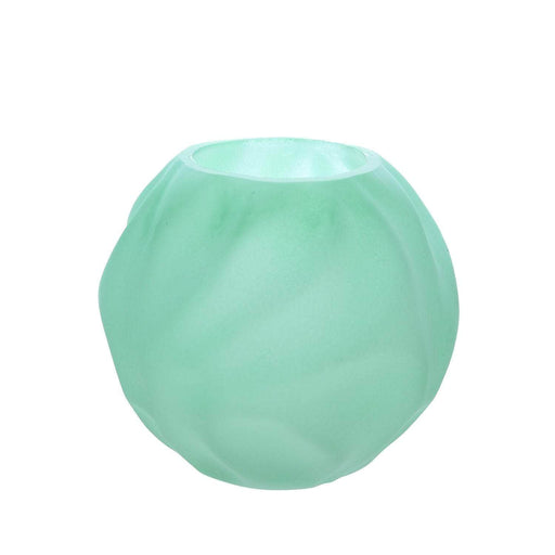 Pecera de vidrio verde menta 15 Cm BCT8499