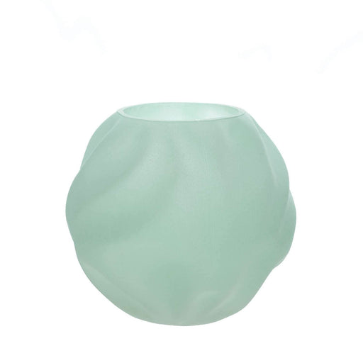 Pecera de vidrio verde menta 18 Cm BCT8500