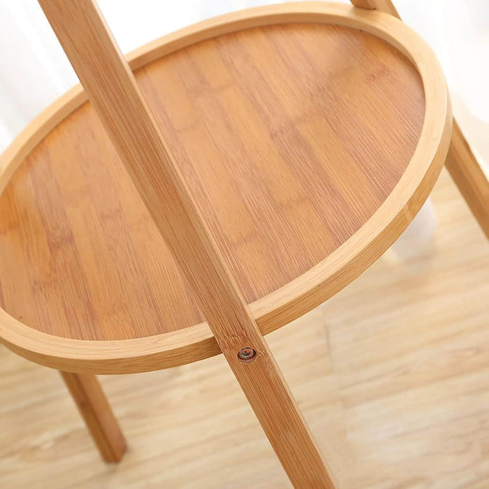 Perchero de bambú con bandejas LXP401