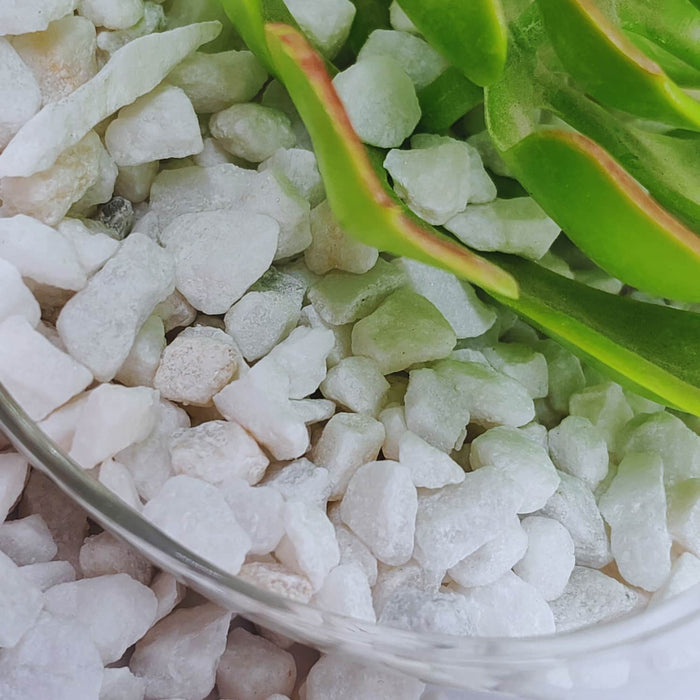 Piedras decorativas blanco mate 700 gr HS2505W