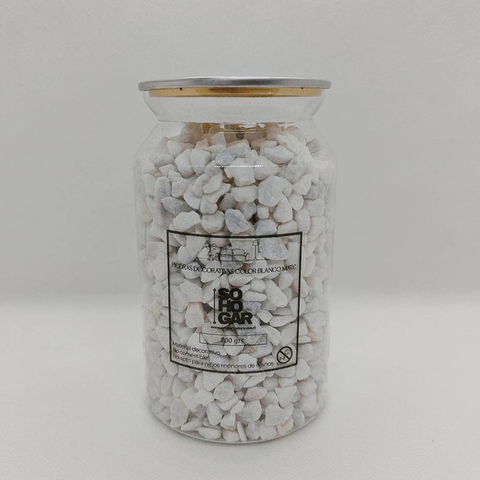 Piedras decorativas blanco mate 700 gr HS2505W