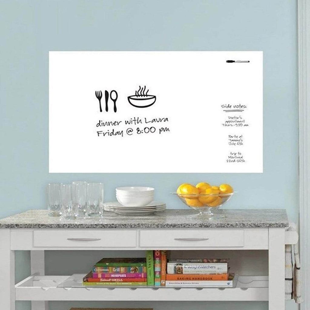 Pizarra sticker blanco para muro 45x200 cm