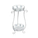 Porta macetas 2 niveles metal blanco EDX631