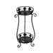 Porta macetas 2 niveles metal negro EDX631-Black