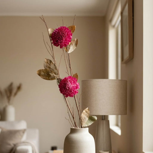 Ramo varas mix flores preservado fucsia 90 cm 25-6534Fucsia