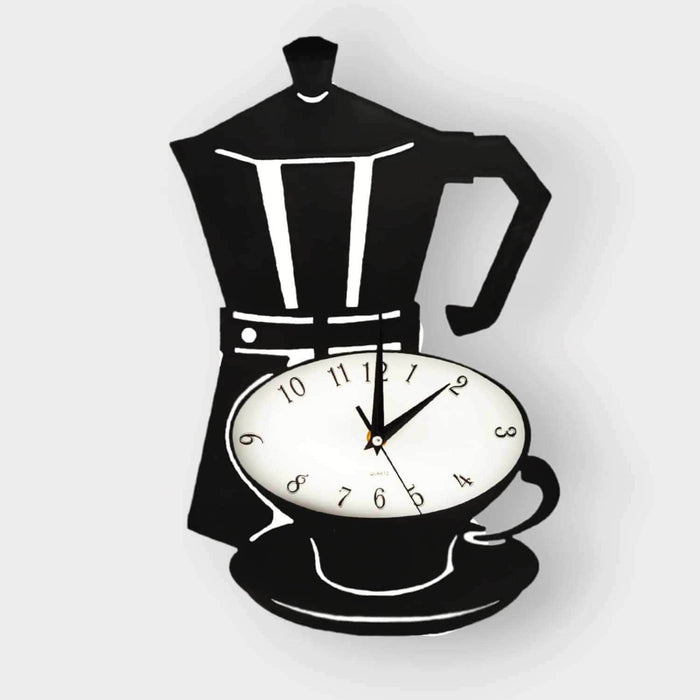 Reloj cocina mural cafetera 40x25 cm 21JTJ2425