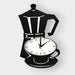 Reloj cocina mural cafetera 40x25 cm 21JTJ2425