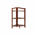 Repisa esquinero de bambú 3 niveles café 1609429747900