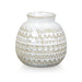 Set 2 jarrones cerámica texturizada blanca TLS21HP010
