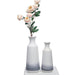 Set 2 jarrones de cerámica degradada gris TLS20HP005