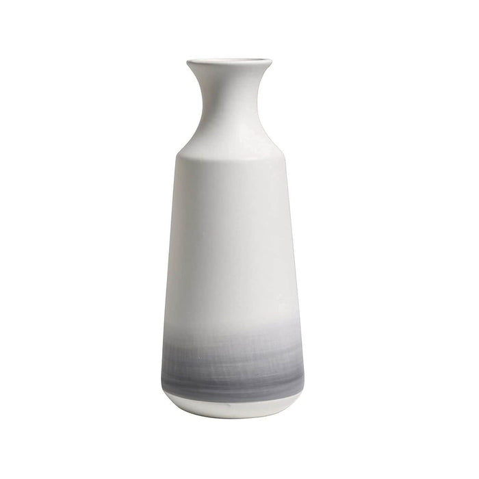 Set 2 jarrones de cerámica degradada gris TLS20HP005