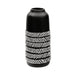 Set 2 jarrones de cerámica diseño espiga negra TLS19HP027-B