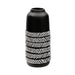 Set 2 jarrones de cerámica diseño espiga negra TLS19HP027-B