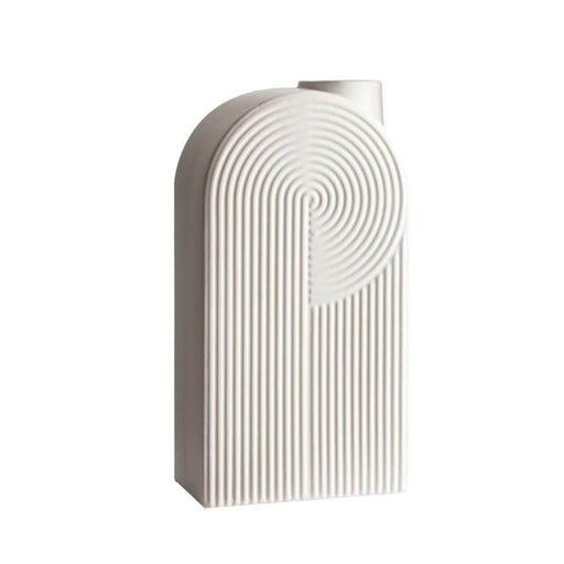 Set 2 jarrones de cerámica geométricos TLS19HP031