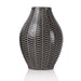 Set 2 jarrones diseño hojas gris TLS19HP006