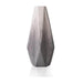 Set 2 jarrones geométricos de cerámica gris TLS19HP003
