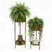 set 2 maceteros con pedestal metal dorado DAX1628