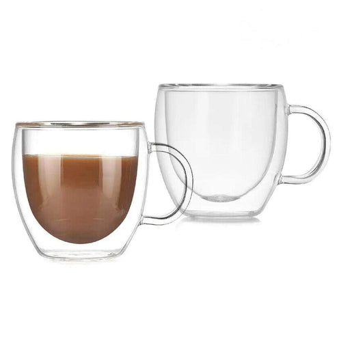 Set 2 mugs vidrio doble pared 250 ml 20JXP1424