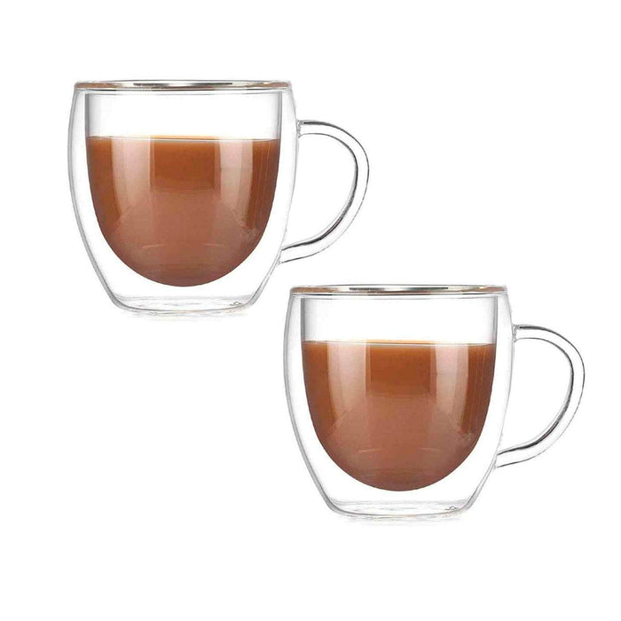 Set 2 mugs vidrio doble pared 250 ml 20JXP1424