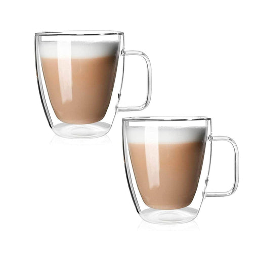 Set 2 mugs vidrio doble pared 350 ml 20JXP1425