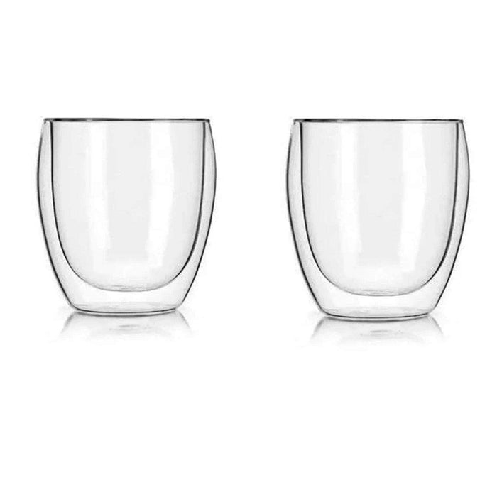 Set 2 vasos de café vidrio doble pared 300 ml 20JXP1422