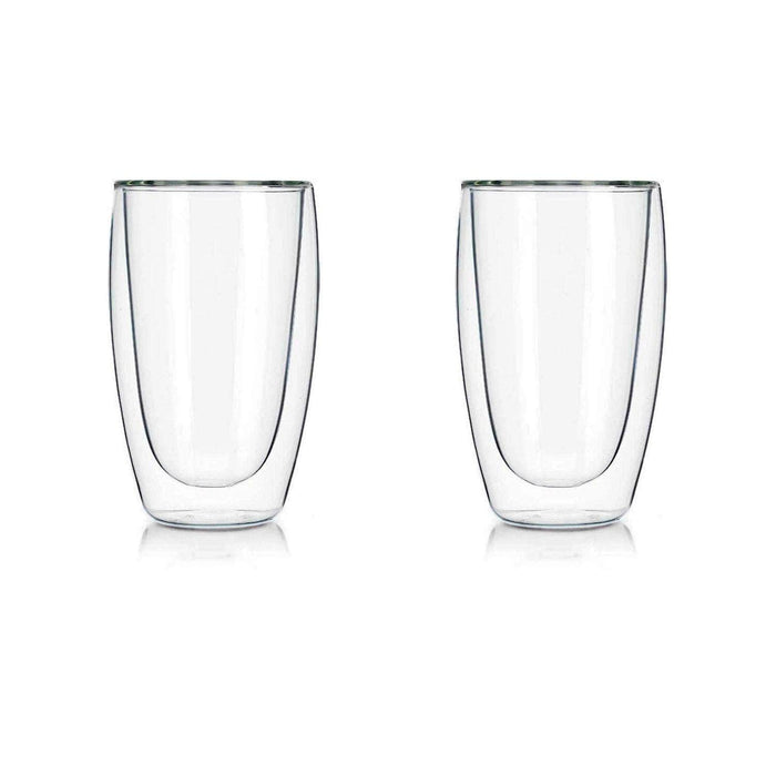 Set 2 vasos de café vidrio doble pared 400 mlo 20JXP1423