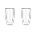 Set 2 vasos de café vidrio doble pared 400 mlo 20JXP1423
