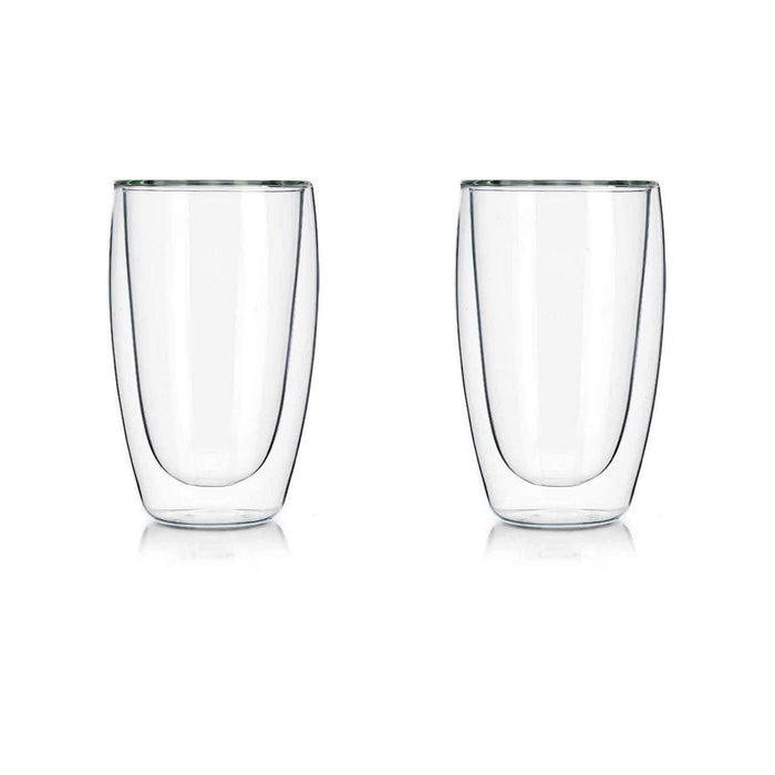 Set 2 vasos de café vidrio doble pared 400 mlo 20JXP1423