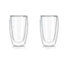 Set 2 vasos de café vidrio doble pared 400 mlo 20JXP1423