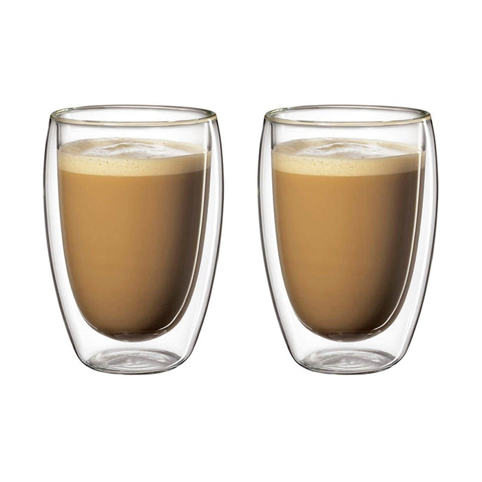 Set 2 vasos de café vidrio doble pared 400 mlo 20JXP1423