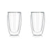 Set 2 vasos de café vidrio doble pared 400 mlo 20JXP1423