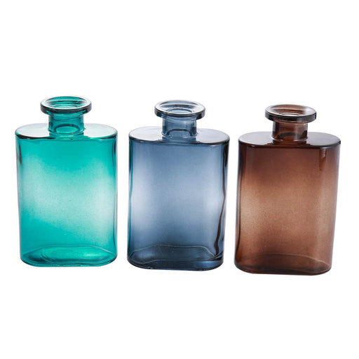 Set 3 botellas rectangulares colores 13x8 cm BDX1754colores