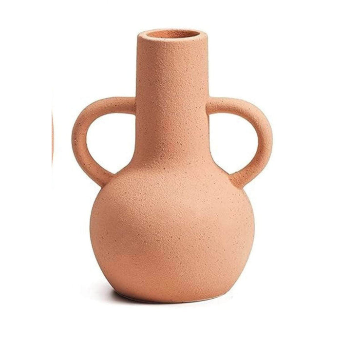Set 3 jarrones cerámica terracota rústico TLS21HP027