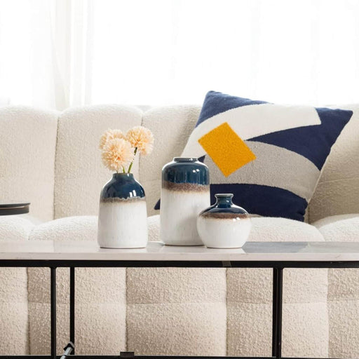 Set 3 jarrones meteoric azul TLS21HP011