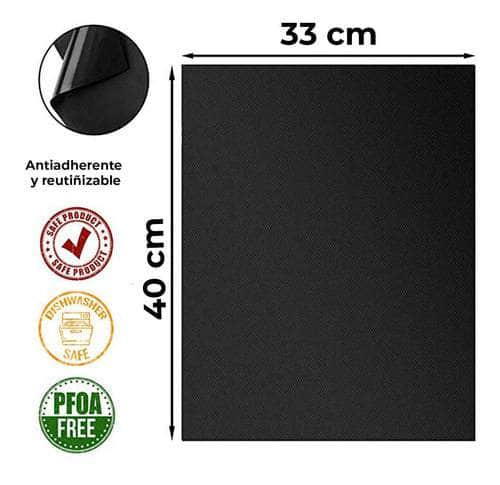 Set 3 láminas antiadherentes reutilizables para parrilla 20HXP205