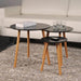 Set 3 mesas de centro madera negra 20FXP4221-5