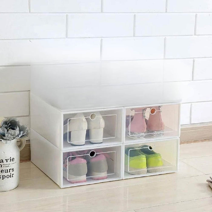 Set 4 cajas organizadoras de zapatos 21JXP722X4