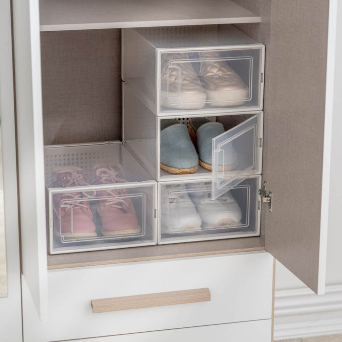 Set 4 cajas organizadoras de zapatos 21JXP722X4