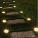 Set 4 focos led carga solar para jardín con estaca 20JXP635