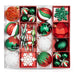 Set 50 adornos navideños rojo/verde EG01-1688-0958-AL