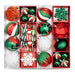 Set 50 adornos navideños rojo/verde EG01-1688-0958-AL