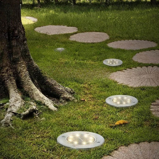 Set 6 focos led carga solar para jardín con estaca 20JXP635X6