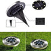 Set 6 focos led carga solar para jardín con estaca 20JXP635X6