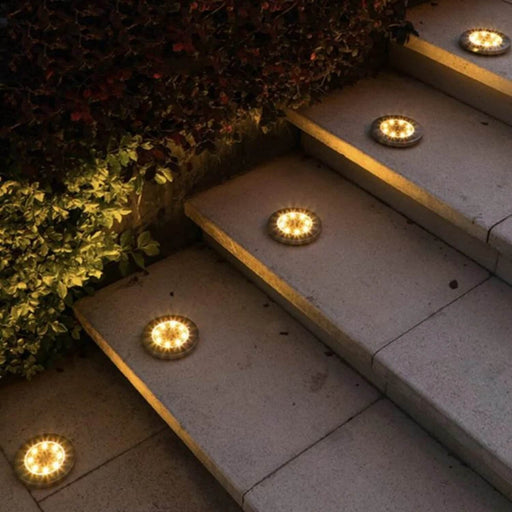 Set 6 focos led carga solar para jardín con estaca 20JXP635X6