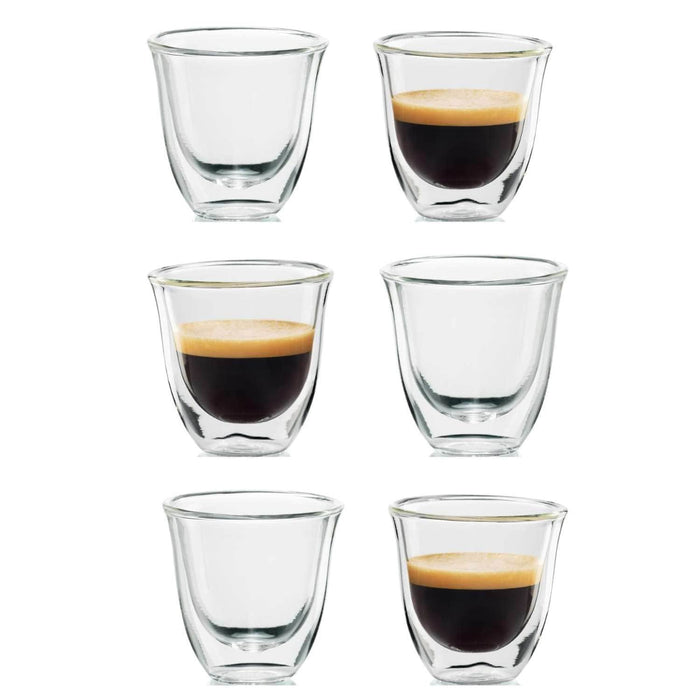 Set 6 vasos mug doble pared café espresso CDX665