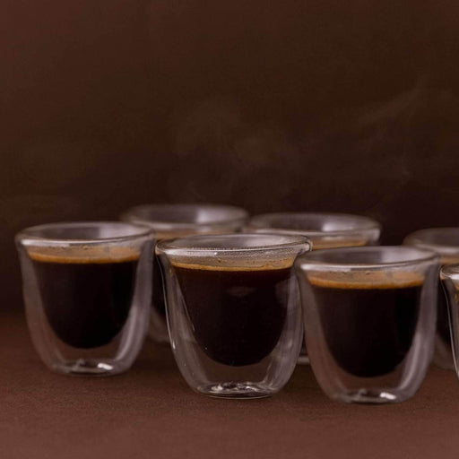 Set 6 vasos mug doble pared café espresso CDX665